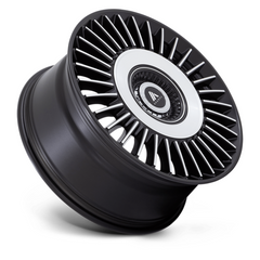 Asanti Black TIARA 22x9 Satin Black Bright Mach Face Wheel with 5x112/120 Bolt Pattern and +35 Offset
