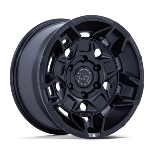 Black Rhino Hard Alloys BR028 GUARD 17x8.5 Inch Matte Black Wheel with 6x139.7 Bolt Pattern and +35 Offset