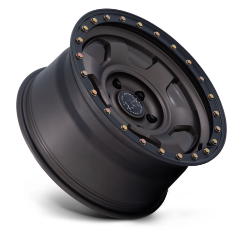 Black Rhino Hard Alloys BR029 TROOPER 17x8.5 -10 Burnt Bronze with Matte Black Lip