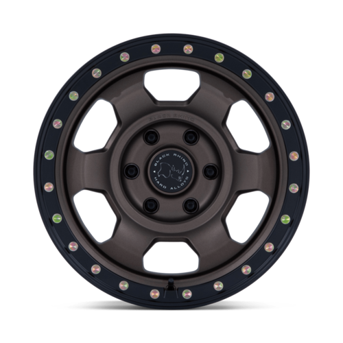 Black Rhino Hard Alloys BR029 TROOPER 17x8.5 -10 Burnt Bronze with Matte Black Lip