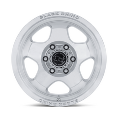 Black Rhino Hard Alloys BR031 SOL 17x8 Inch Silver Gloss with Machined Face Alloy Wheel