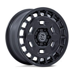 Black Rhino Hard Alloys BR405 ROVER 18-Inch Matte Black with Gloss Black Lip Wheel