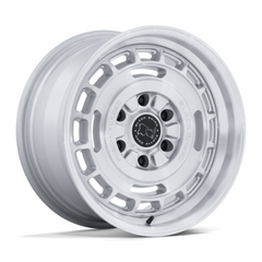 Black Rhino Hard Alloys BR600 VAGABOND 17x8 Gloss Silver Machined Face Wheel
