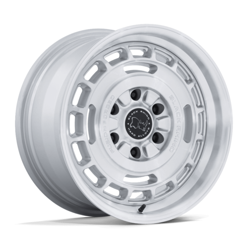 Black Rhino Hard Alloys BR600 VAGABOND 17x8.5-inch Silver Gloss Wheels with Machined Face
