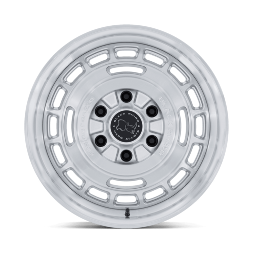 Black Rhino Hard Alloys BR600 VAGABOND 17x8.5-inch Silver Gloss Wheels with Machined Face