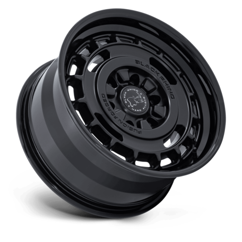 Black Rhino Hard Alloys BR600 VAGABOND 17x8 Matte Black with Gloss Black Lip