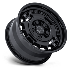 Black Rhino Hard Alloys BR600 VAGABOND 17x8 Matte Black with Gloss Black Lip