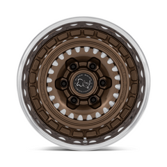 Black Rhino BR601 Bastion 17-Inch Gloss Bronze Milled Wheel with Polished Lip