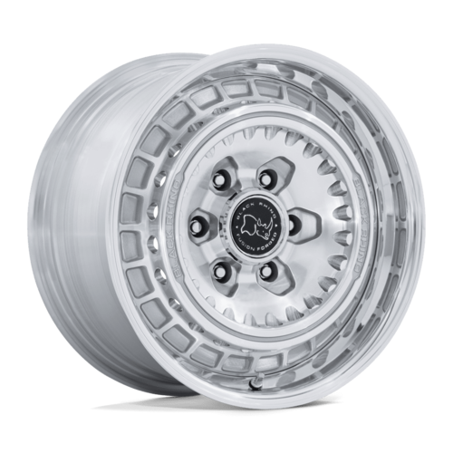 Black Rhino BR601 Bastion 17x8 Gloss Silver Wheel, 6x130, +32 Offset