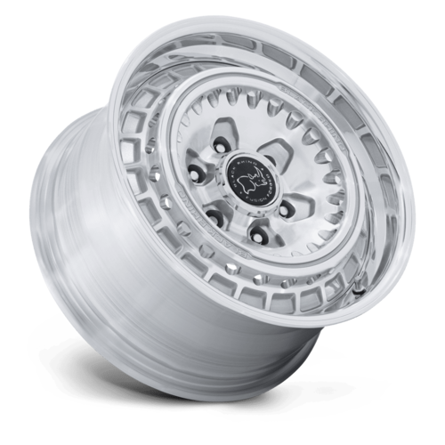 Black Rhino BASTION BR601 17x8.5 Gloss Silver Wheel, 6x5.5 Bolt Pattern