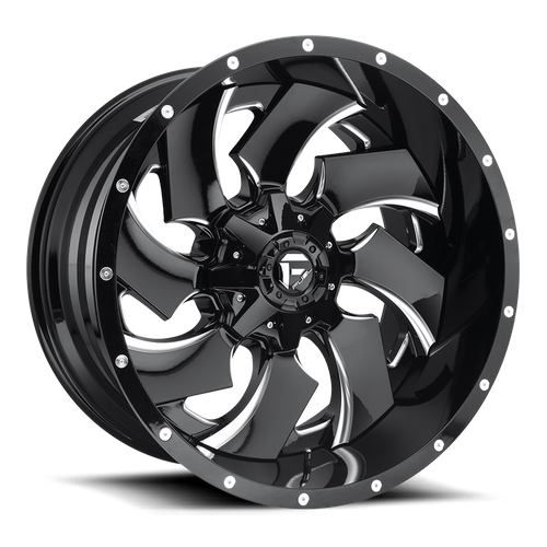 Fuel 1PC D574 Cleaver 20x10 8x170 Gloss Black Milled Wheel -18 Offset