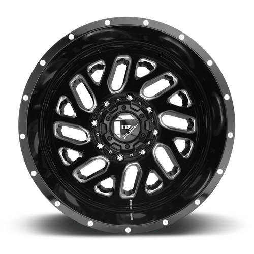 Fuel 1PC D581 TRITON DRW Gloss Black Milled Wheel, 20x8.25, 8x6.5