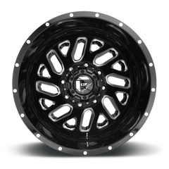 Fuel 1PC D581 TRITON DRW Gloss Black Milled Wheel, 20x8.25, 8x6.5