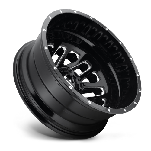 Fuel 1PC D581 TRITON DRW Gloss Black Milled Wheel, 20x8.25, 8x6.5