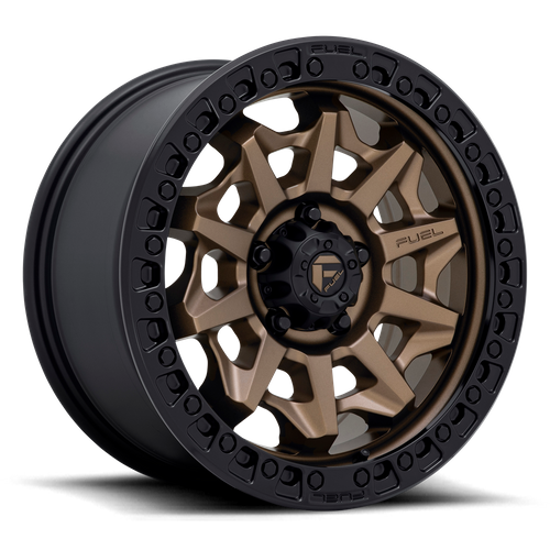 Fuel 1PC D696 COVERT 20x9 Wheel, Matte Bronze Black Bead Ring, 5x127, +1 Offset