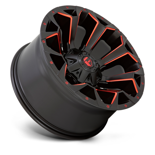 Fuel 1PC D787 ASSAULT Matte Black Red Milled 18x9 Wheel, 5x4.5/5.0
