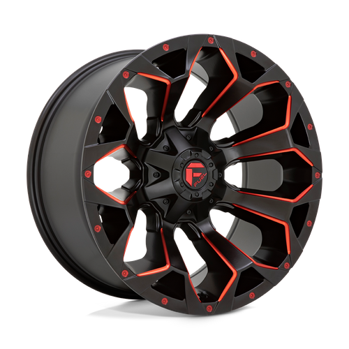 Fuel 1PC D787 Assault 20x9 Wheel, 5x4.5/5.0, Matte Black Red Milled