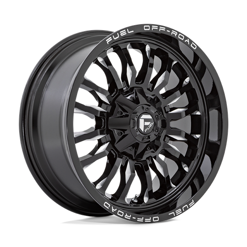 Fuel 1PC D795 ARC 22x10 Wheel, 8x170 Bolt Pattern, Gloss Black Milled, -18 Offset