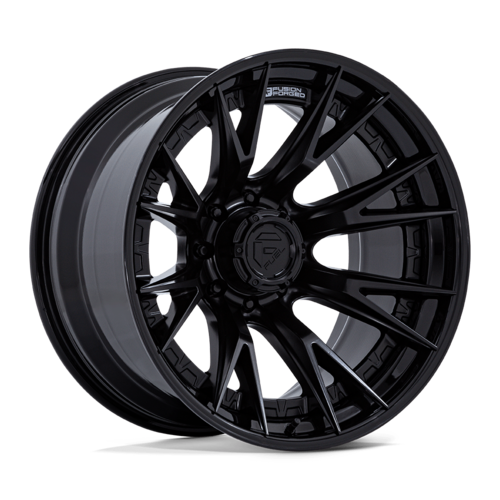 Fuel 1PC FC402 Catalyst 22x12 Matte Black Wheel with Gloss Black Lip, 8x170