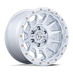 Fuel 1PC FORTRESS 17x9 Inch Gloss Silver Machined Face Off-Road Wheel - Model FC884