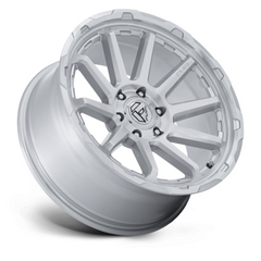 Fuel 1PC FC887 Circuit 17x9 Inch Gloss Silver Machined Face Alloy Wheel