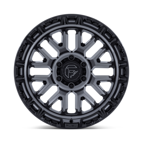 Fuel 1PC FC890 RAIL 17x9 Inch Gloss Gunmetal with Black Lip Alloy Wheel