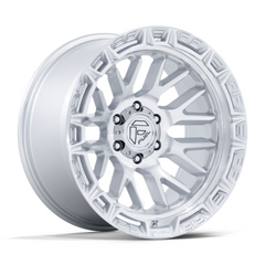 Fuel 1PC FC890 RAIL 20x10 Inch Gloss Silver Machined Face Wheel