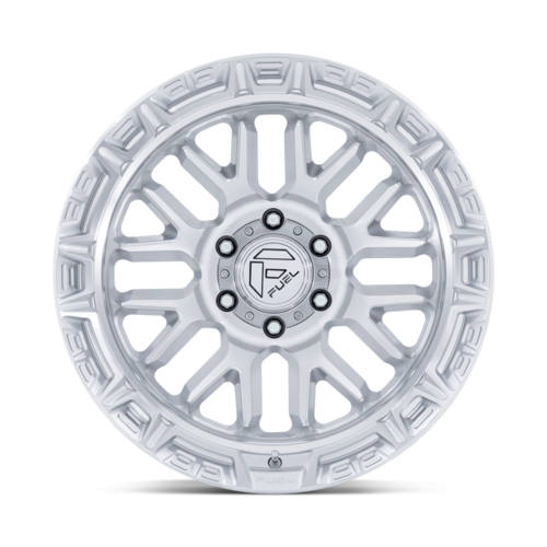 Fuel 1PC FC890 RAIL 20x10 Inch Gloss Silver Machined Face Wheel