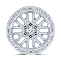 Fuel 1PC FC890 RAIL 20x10 Inch Gloss Silver Machined Face Wheel