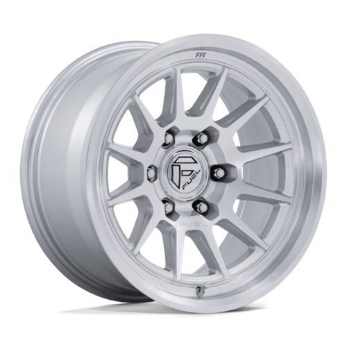 Fuel 1PC FC902 SPUR 17-Inch Gloss Silver Machined Face Wheel, 6x5.5