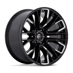 Fuel 1PC D849 REBAR Gloss Black Milled Wheel, 22x9.5, 6x5.5, +0 Offset