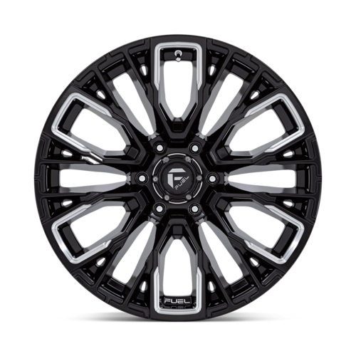 Fuel 1PC D849 REBAR Gloss Black Milled Wheel, 22x9.5, 6x5.5, +0 Offset