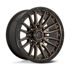 Fuel 1PC D681 REBEL 22x10 Wheel, 8x180 Bolt Pattern, Matte Bronze Black Bead Ring