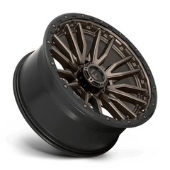 Fuel 1PC D681 REBEL 22x10 Wheel, 8x180 Bolt Pattern, Matte Bronze Black Bead Ring