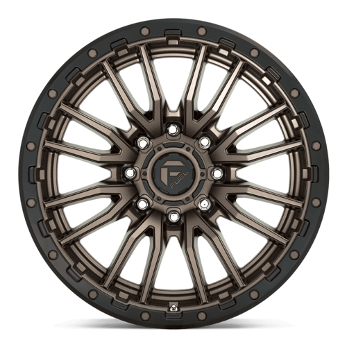 Fuel 1PC D681 REBEL 22x10 Wheel, 8x180 Bolt Pattern, Matte Bronze Black Bead Ring