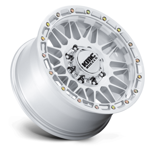 KMC KM555 Attack 18x9 Wheel, 8x180 Bolt Pattern, Gloss Silver