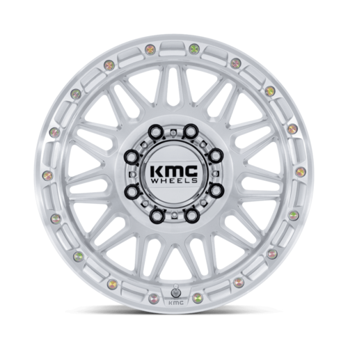 KMC KM555 ATTACK 18x9 Gloss Silver Machined Face Wheel, 8x170