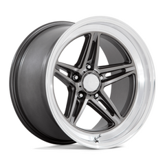 American Racing Vintage VN514 Groove 18x7 Inch Alloy Wheel with Anthracite Finish and Diamond Cut Lip