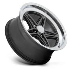 American Racing Vintage VN514 Groove 18x10 Inch Alloy Wheel with Anthracite Finish and Diamond Cut Lip