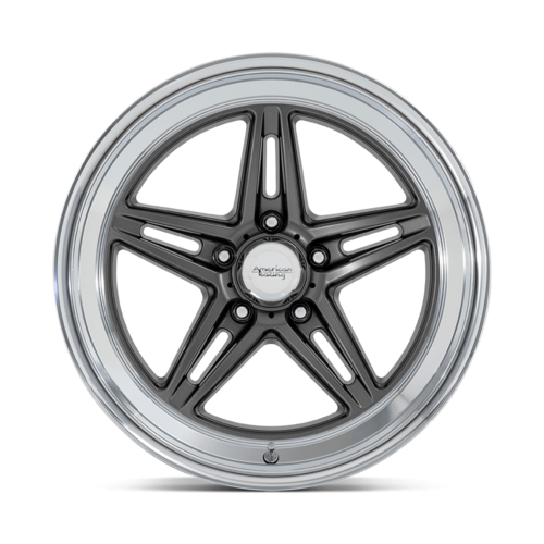 American Racing Vintage VN514 Groove 20x10 Inch Anthracite with Diamond Cut Lip Wheel