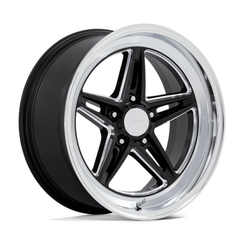 American Racing Vintage VN514 Groove 20x10 Inch Gloss Black Milled with Diamond Cut Lip Wheels