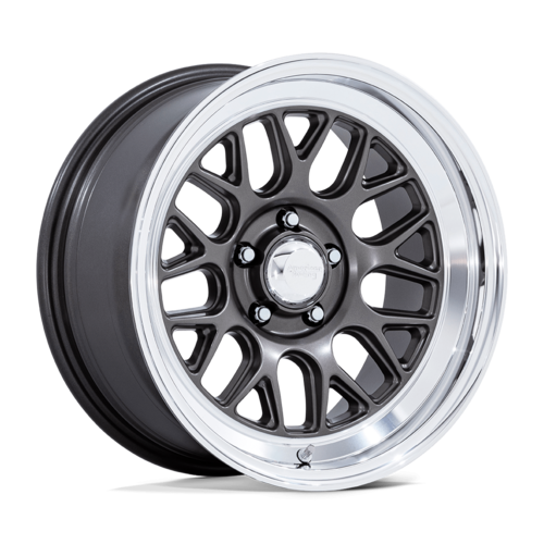 American Racing Vintage VN516 G-FORCE 17x8 Matte Anthracite with Diamond Cut Lip Wheel