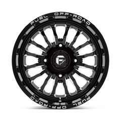 Fuel UTV D821 ARC 18x7 Gloss Black Milled Off-Road Wheel with 4x156 Bolt Pattern