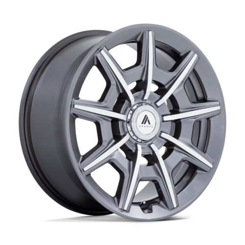 Asanti Black AB41 22X9 5X112/120 G-Anthracite Brushed Machine Finish 27mm Wheel