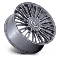 Asanti Black AB49 22-Inch Anthracite Brush Finished Wheels - 5x120/5.0 Bolt Pattern with 30mm Offset