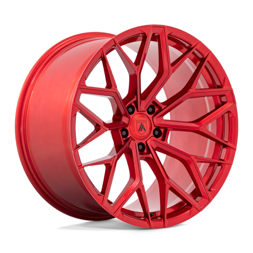 Asanti Black AB39 Red 20x12 Wheels with 5x115 Bolt Pattern - 6MM Offset