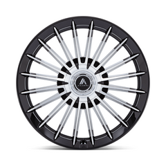 Asanti Black AB048 VICEROY 24-Inch Gloss Black Machined Wheel – 10-Inch Width, 5x112/5x120 Bolt Pattern, +35 Offset