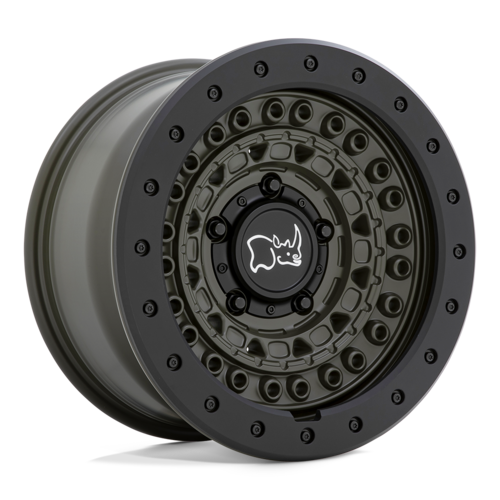 Black Rhino Hard Alloys BRBCD 20X9 6X5.5 OD-Green Black-Rock Guard 0MM Wheel