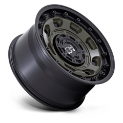 Black Rhino Hard Alloys Atlas 20x10 Olive Drab Green with Black Lip - Offset -18