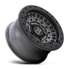 Black Rhino Hard Alloys BRBCD 18X9 6X5.5 Gun Black Black Rock Guard - 18mm Offset